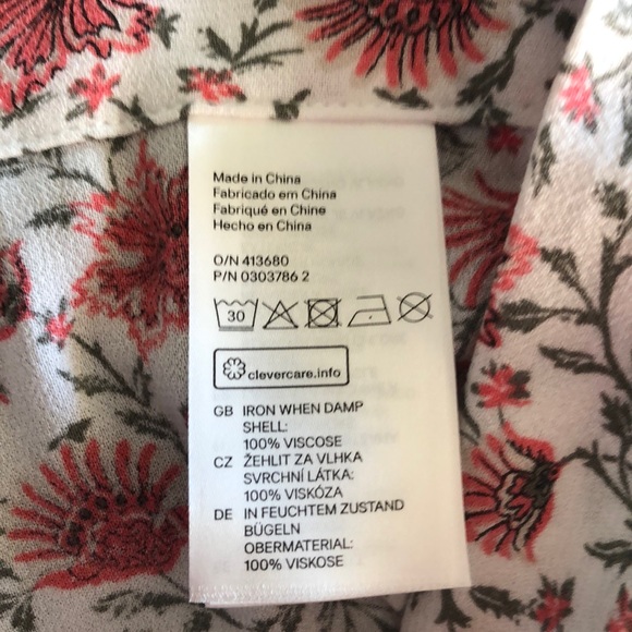 H&M Floral Skirt, size 12 - Picture 4 of 4